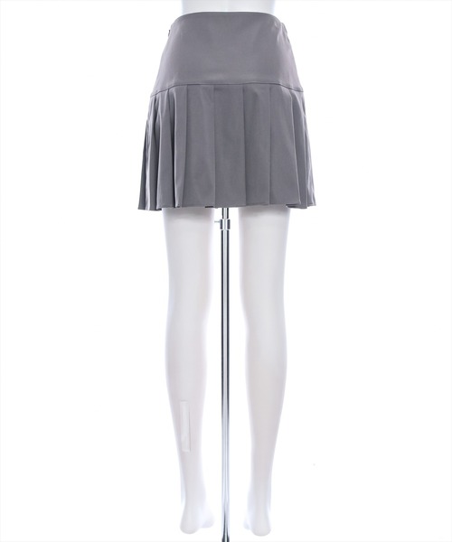 clear（クリア）の「サイドリボンハーフプリーツミニスカート（スカート・レディース・チャコールグレー/ブラック・S/M）」の8枚目の写真