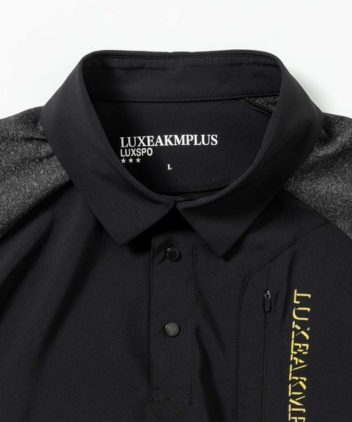 LUXEAKMPLUS(リュクスエイケイエムプラス)の「LUXEAKMPLUS(リュクスエイケイエムプラス)ゴルフ 配色バックロゴ半袖ポロシャツ(ポロシャツ・メンズ・ブラック/ホワイト・S/M/L/XL/XXL)」の22枚目の写真
