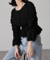 FREE'S MART | 前後2WAYぽこぽこブラウスカーディガン(カーディガン/ボレロ)