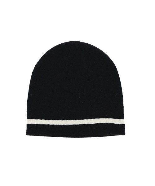 MILKFED.（ミルクフェド）の「LOGO JACQUARD KNIT CAP（ニットキャップ/ビーニー・レディース・ブラック/オフホワイト/レッド・ONE SIZE）」の6枚目の写真