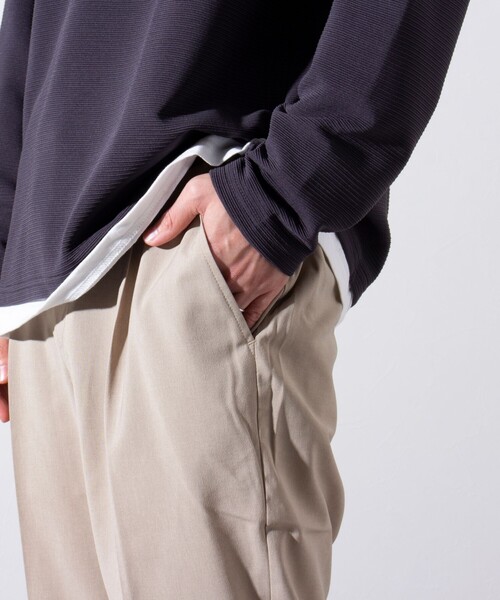 GLOSTER（グロスター）の「【GLOSTER/グロスター】COOLMAX イージーケアスラックス  (無地/チェック)（スラックス・メンズ・ベージュ/ネイビー/チャコールグレー/グレー系その他/オリーブ・S/M/L/XL）」の19枚目の写真