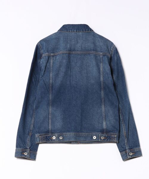 BENETTON (UNITED COLORS OF BENETTON)（ベネトンユナイテッドカラーズオブベネトン）の「リサイクルコットン20%デニムジャケット（デニムジャケット・メンズ・インディゴブルー・SMALL/MEDIUM/LARGE）」の2枚目の写真