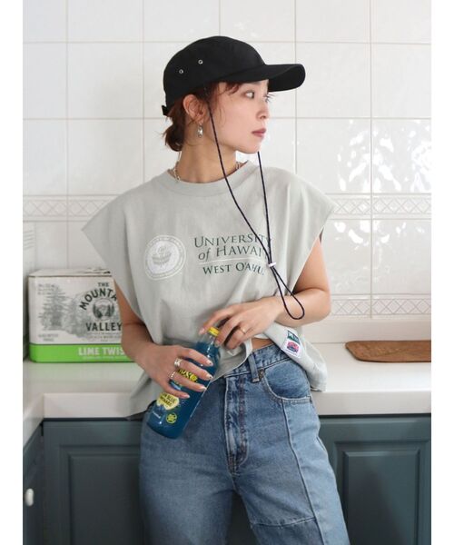 Ungrid（アングリッド）の「ジェットキャップ（キャップ・レディース・ブラック/オフホワイト/ベージュ・FREE）」の11枚目の写真