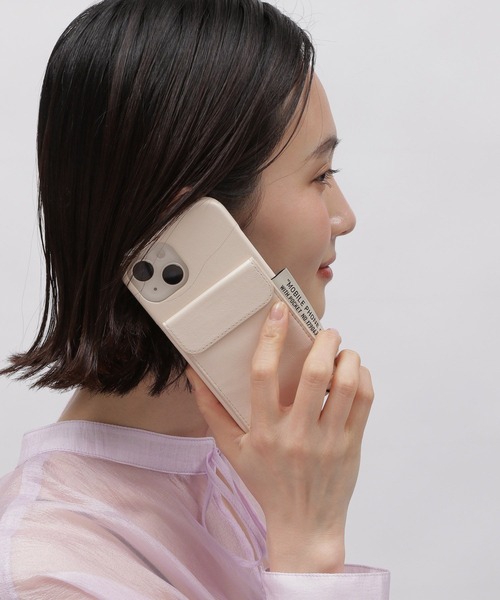 LAKOLE（ラコレ）の「ポケット付きPUレザーiPhoneケース / 110386（スマホケース/カバー・レディース・ホワイト/イエロー/その他1・X-SMALL/SMALL）」の2枚目の写真