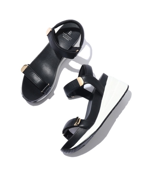 ROPE' PICNIC（ロペピクニック）の「ウェッジソールスニーカーサンダル（サンダル・レディース・ブラック/キナリ・S/M/L）」の12枚目の写真