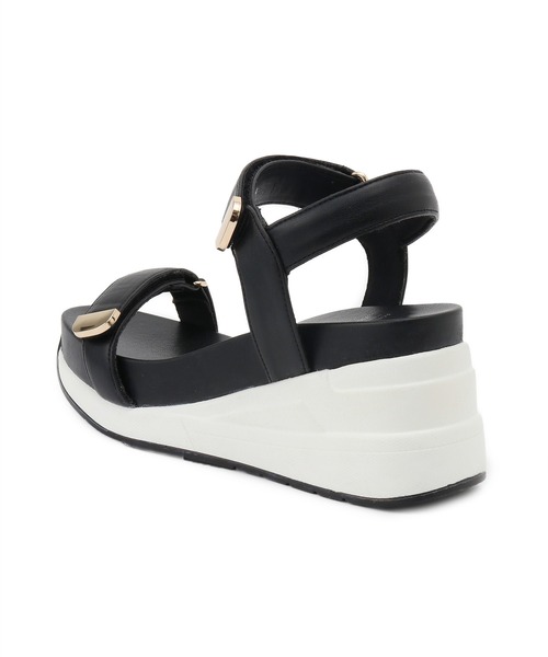 ROPE' PICNIC（ロペピクニック）の「ウェッジソールスニーカーサンダル（サンダル・レディース・ブラック/キナリ・S/M/L）」の13枚目の写真