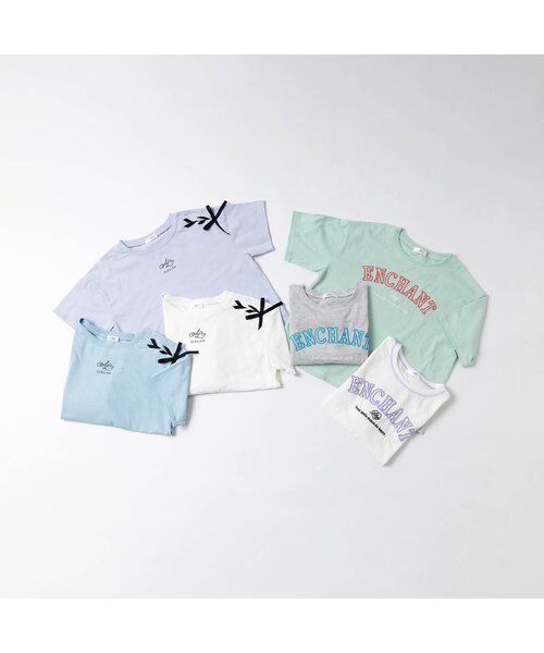 algy（アルジー）の「レースアップロゴT（Tシャツ/カットソー・キッズ・オフホワイト/サックスブルー/ラベンダー・XXX-SMALL/SMALL/MEDIUM/X-SMALL/XX-SMALL）」の14枚目の写真