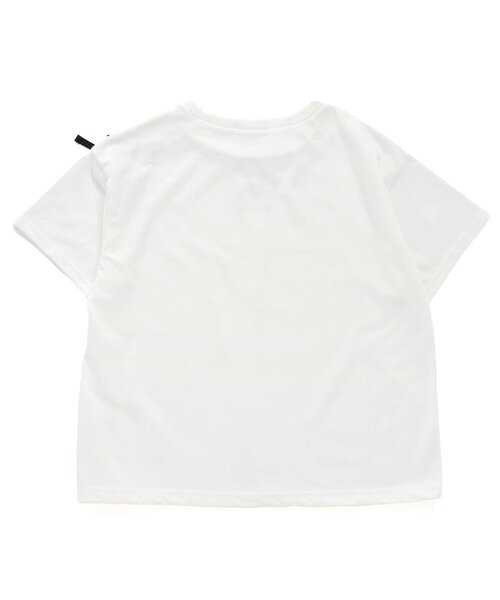 algy（アルジー）の「レースアップロゴT（Tシャツ/カットソー・キッズ・オフホワイト/サックスブルー/ラベンダー・XXX-SMALL/SMALL/MEDIUM/X-SMALL/XX-SMALL）」の9枚目の写真