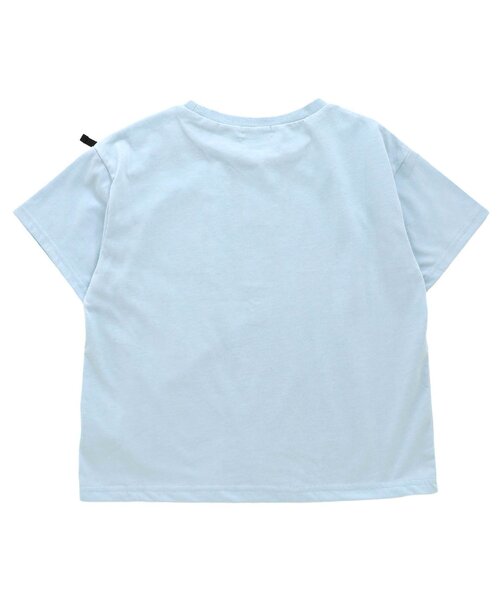 algy（アルジー）の「レースアップロゴT（Tシャツ/カットソー・キッズ・オフホワイト/サックスブルー/ラベンダー・XXX-SMALL/SMALL/MEDIUM/X-SMALL/XX-SMALL）」の8枚目の写真