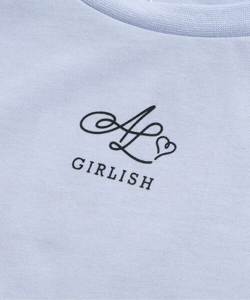 algy（アルジー）の「レースアップロゴT（Tシャツ/カットソー・キッズ・オフホワイト/サックスブルー/ラベンダー・XXX-SMALL/SMALL/MEDIUM/X-SMALL/XX-SMALL）」の6枚目の写真