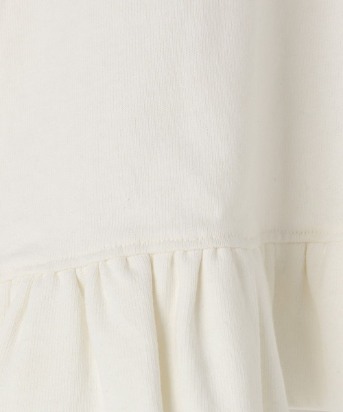 yuw（ユウ）の「クロップドフリルＴＥＥ 113932（Tシャツ/カットソー・レディース・ブラック/ホワイト・FREE）」の11枚目の写真