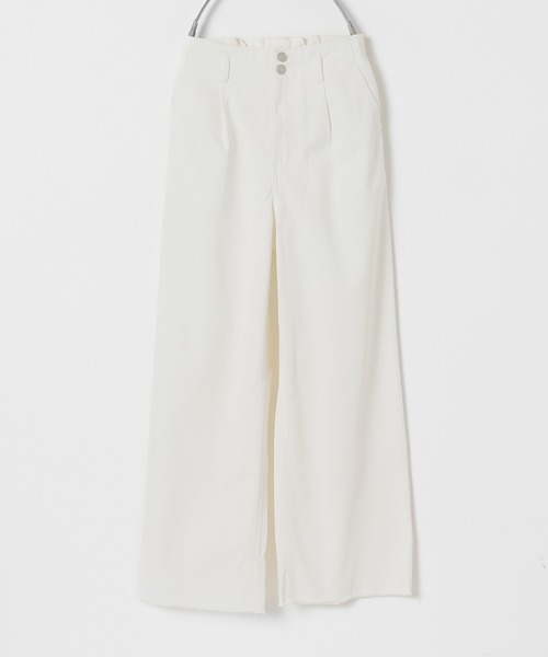 Honeys（ハニーズ）の「デニムワイドパンツ（デニムパンツ・レディース・ホワイト/ライトブルー/ブルー系その他・SS/LL/L/M/S）」の21枚目の写真