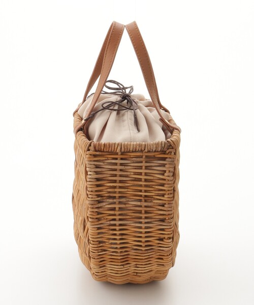 &Bridge(アンドブリッジ)の「cachellier(カシェリエ) 半月型かごバッグ大(BE)(ハンドバッグ・レディース・ナチュラル・99)」の3枚目の写真