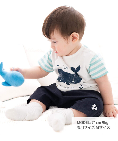 fillot de bebe reduction(フィヨデュベベルダクティオン)の「マリンショートパンツ(70~90cm)(その他パンツ・キッズ・ブルー系その他2/ネイビー・S/M)」の5枚目の写真