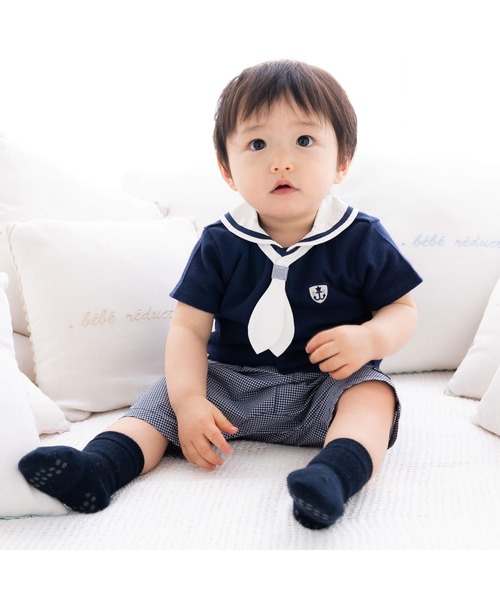 fillot de bebe reduction(フィヨデュベベルダクティオン)の「マリンショートパンツ(70~90cm)(その他パンツ・キッズ・ブルー系その他2/ネイビー・S/M)」の4枚目の写真