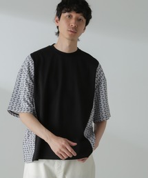 切り替えパターンTシャツ 半袖(セットアップ可)