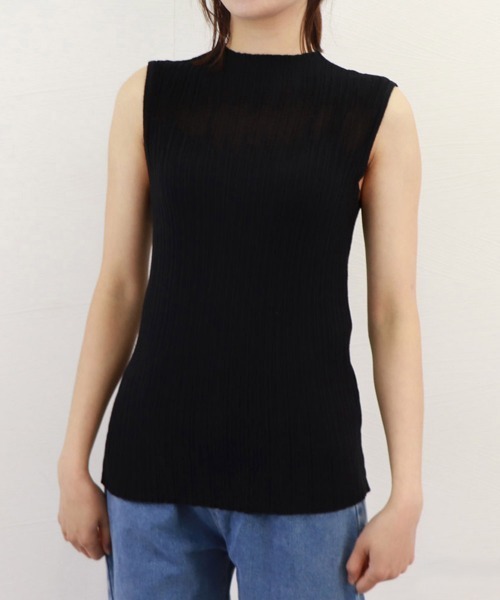 Miniministore（ミニミニストア）の「タンクトップ プチハイネック レディース（タンクトップ・レディース・グレー/イエロー/モカ/ライトピンク/ホワイト/ブラック・FREE）」の19枚目の写真