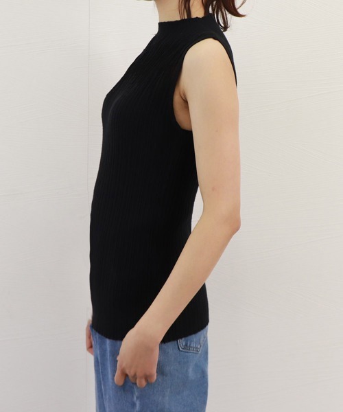 Miniministore（ミニミニストア）の「タンクトップ プチハイネック レディース（タンクトップ・レディース・グレー/イエロー/モカ/ライトピンク/ホワイト/ブラック・FREE）」の8枚目の写真