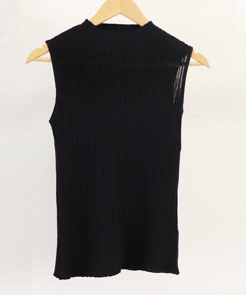 Miniministore（ミニミニストア）の「タンクトップ プチハイネック レディース（タンクトップ・レディース・グレー/イエロー/モカ/ライトピンク/ホワイト/ブラック・FREE）」の10枚目の写真
