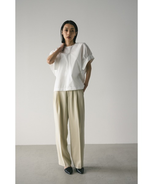 STYLEMIXER（スタイルミキサー）の「ギャザーカフブラウス（シャツ/ブラウス・レディース・ブラック/サックスブルー/ホワイト・FREE）」の10枚目の写真