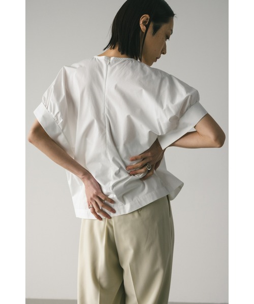 STYLEMIXER（スタイルミキサー）の「ギャザーカフブラウス（シャツ/ブラウス・レディース・ブラック/サックスブルー/ホワイト・FREE）」の11枚目の写真