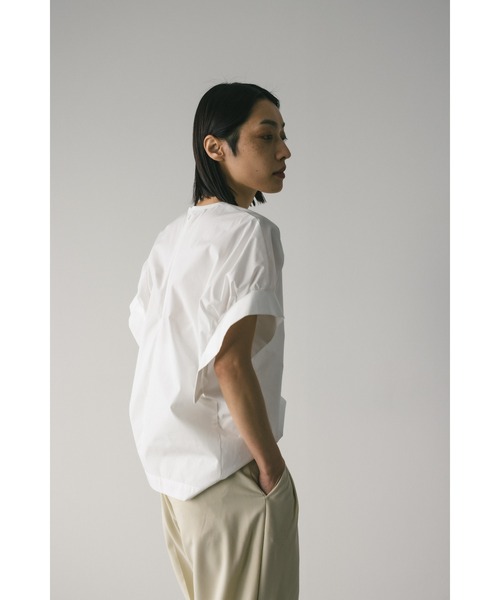 STYLEMIXER（スタイルミキサー）の「ギャザーカフブラウス（シャツ/ブラウス・レディース・ブラック/サックスブルー/ホワイト・FREE）」の13枚目の写真