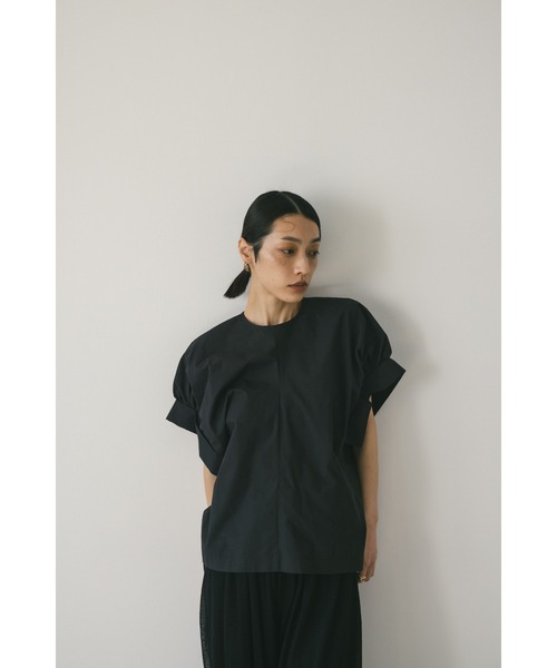 STYLEMIXER（スタイルミキサー）の「ギャザーカフブラウス（シャツ/ブラウス・レディース・ブラック/サックスブルー/ホワイト・FREE）」の18枚目の写真