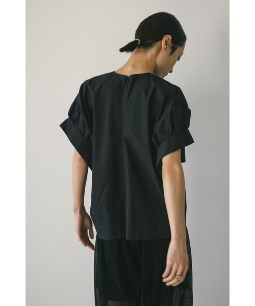 STYLEMIXER（スタイルミキサー）の「ギャザーカフブラウス（シャツ/ブラウス・レディース・ブラック/サックスブルー/ホワイト・FREE）」の21枚目の写真