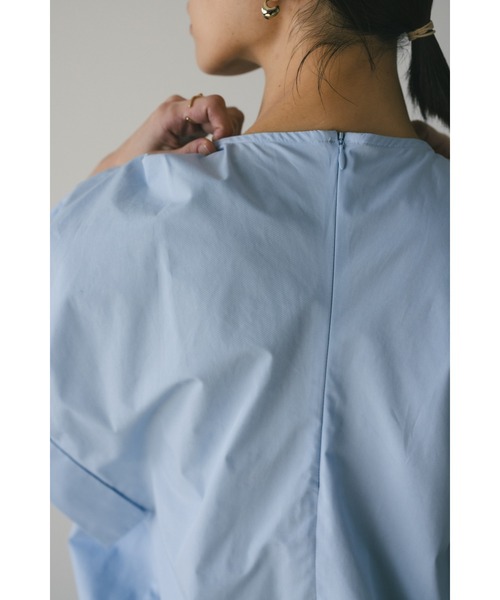 STYLEMIXER（スタイルミキサー）の「ギャザーカフブラウス（シャツ/ブラウス・レディース・ブラック/サックスブルー/ホワイト・FREE）」の5枚目の写真