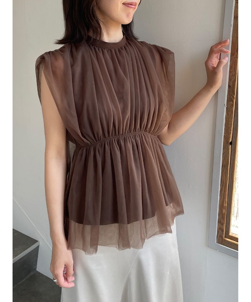 tsuyoshi yao ツヨシヤオ チュール フラワー トップス tsuyoshi yao ツヨシヤオ チュール フラワー トップス