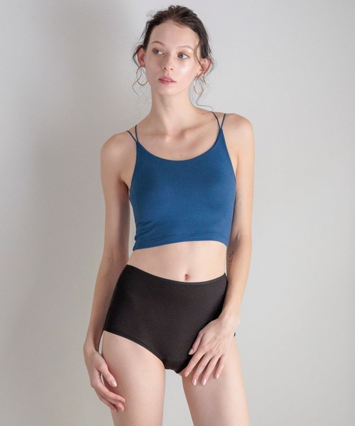 bijorie（ビジュリィ）の「【bijorie】ベストボディブラ バッククロスブラトップ／NEW BASIC 24SS（ブラジャー・レディース・ブラック/インディゴブルー/グリーン/オフホワイト・M/L/LG）」の7枚目の写真