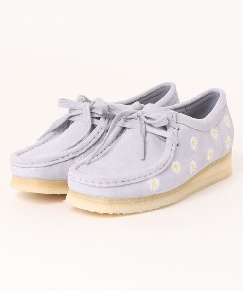 CLARKS クラークス W'S Wallabee. ワラビー 26175644 Cloud Grey Emb