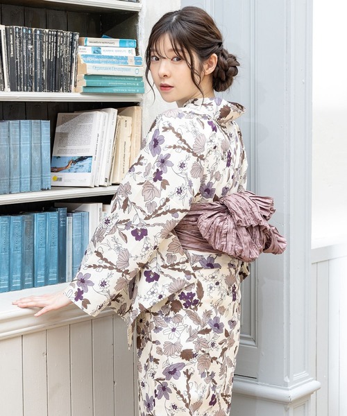 Honeys（ハニーズ）の「浴衣（浴衣・レディース・ホワイト系その他/ネイビー系/ホワイト×レッド/ホワイト×ブルー/ベージュ/ブルー系その他・F）」の4枚目の写真