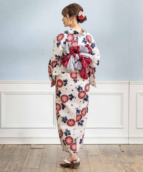 Honeys（ハニーズ）の「浴衣（浴衣・レディース・ホワイト系その他/ネイビー系/ホワイト×レッド/ホワイト×ブルー/ベージュ/ブルー系その他・F）」の8枚目の写真