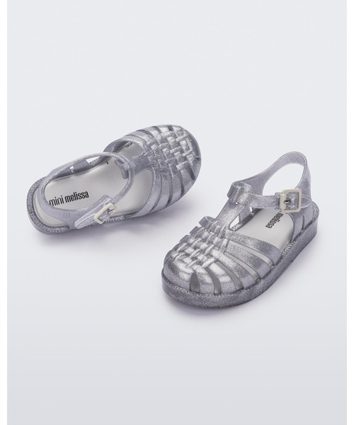 melissa(メリッサ)の「MINI MELISSA POSSESSION SHINY BB(サンダル・キッズ・クリアブラック/ピンク/クリア/ブルー・27/22-23/25-26/24)」の4枚目の写真