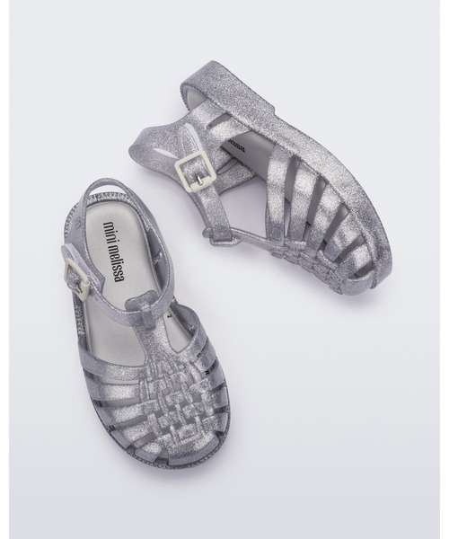melissa(メリッサ)の「MINI MELISSA POSSESSION SHINY BB(サンダル・キッズ・クリアブラック/ピンク/クリア/ブルー・27/22-23/25-26/24)」の7枚目の写真