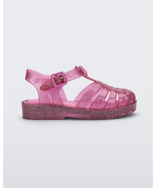 melissa(メリッサ)の「MINI MELISSA POSSESSION SHINY BB(サンダル・キッズ・クリアブラック/ピンク/クリア/ブルー・27/22-23/25-26/24)」の16枚目の写真