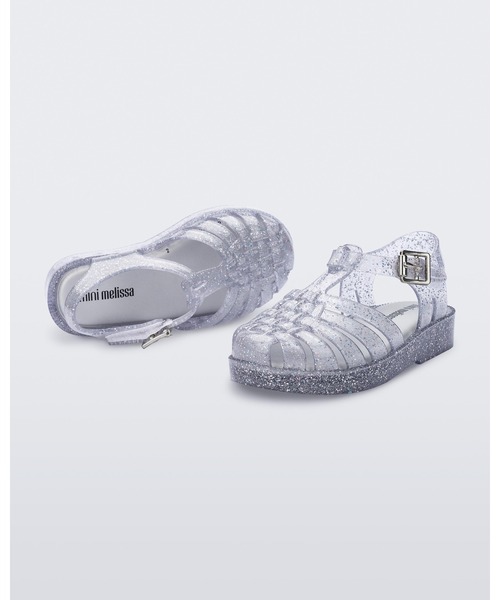 melissa(メリッサ)の「MINI MELISSA POSSESSION SHINY BB(サンダル・キッズ・クリアブラック/ピンク/クリア/ブルー・27/22-23/25-26/24)」の13枚目の写真