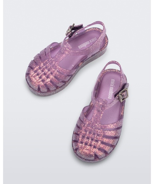 melissa(メリッサ)の「MINI MELISSA POSSESSION SHINY BB(サンダル・キッズ・クリアブラック/ピンク/クリア/ブルー・27/22-23/25-26/24)」の9枚目の写真