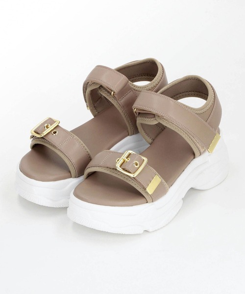 NICOLE white（ニコルホワイト）の「スポーツサンダル（サンダル・レディース・ブラック/ベージュ・MEDIUM/LARGE）」の9枚目の写真