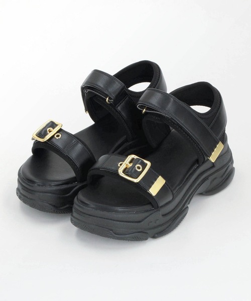 NICOLE white（ニコルホワイト）の「スポーツサンダル（サンダル・レディース・ブラック/ベージュ・MEDIUM/LARGE）」の10枚目の写真