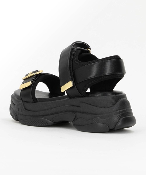 NICOLE white（ニコルホワイト）の「スポーツサンダル（サンダル・レディース・ブラック/ベージュ・MEDIUM/LARGE）」の17枚目の写真