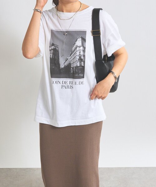 RIVE DROITE（リヴドロワ）の「【新色追加・リバイバル】PARISフォトT（Tシャツ/カットソー・レディース・ホワイト/ライトグレー/モカ・FREE）」の8枚目の写真