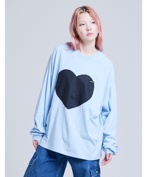 【セール】『Little Sunny Bite』heartful long tee（Tシャツ/カットソー）｜Little sunny bite（リトルサニーバイト） 9,856円
