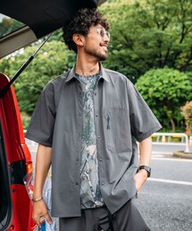 +phenix | +phenix/プラスフェニックス TECH SS-SHIRT/テック ショートスリーブシャツ/半袖/リラックスフィット(シャツ/ブラウス)