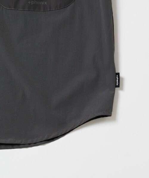 【セール】+phenix/プラスフェニックス TECH SS-SHIRT/テック ショートスリーブシャツ/半袖/リラックスフィット(シャツ/ブラウス)|+phenix(プラスフェニックス) 【セール】+phenix/プラスフェニックス TECH SS-SHIRT/テック ショートスリーブシャツ/半袖/リラックスフィット(シャツ/ブラウス)|+phenix(プラスフェニックス)