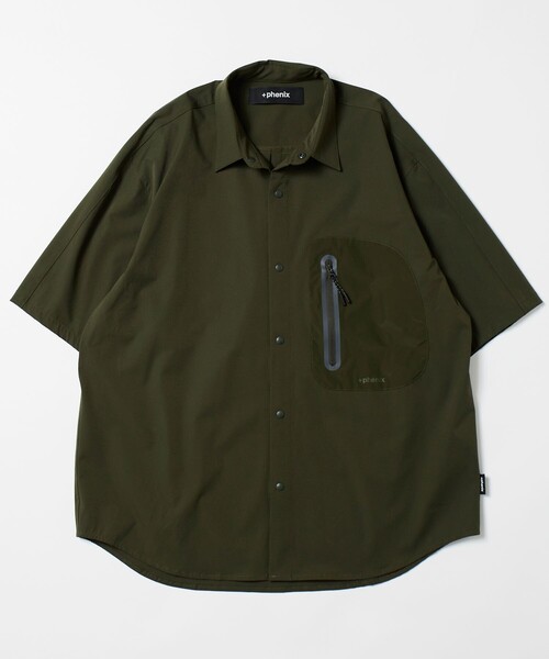 【セール】+phenix/プラスフェニックス TECH SS-SHIRT/テック ショートスリーブシャツ/半袖/リラックスフィット(シャツ/ブラウス)|+phenix(プラスフェニックス) 【セール】+phenix/プラスフェニックス TECH SS-SHIRT/テック ショートスリーブシャツ/半袖/リラックスフィット(シャツ/ブラウス)|+phenix(プラスフェニックス)