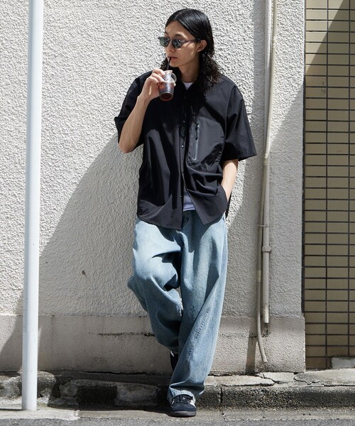 【セール】+phenix/プラスフェニックス TECH SS-SHIRT/テック ショートスリーブシャツ/半袖/リラックスフィット(シャツ/ブラウス)|+phenix(プラスフェニックス) 【セール】+phenix/プラスフェニックス TECH SS-SHIRT/テック ショートスリーブシャツ/半袖/リラックスフィット(シャツ/ブラウス)|+phenix(プラスフェニックス)