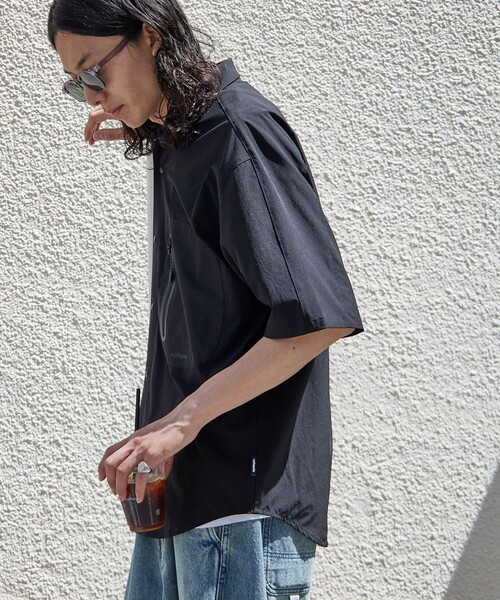 【セール】+phenix/プラスフェニックス TECH SS-SHIRT/テック ショートスリーブシャツ/半袖/リラックスフィット(シャツ/ブラウス)|+phenix(プラスフェニックス) 【セール】+phenix/プラスフェニックス TECH SS-SHIRT/テック ショートスリーブシャツ/半袖/リラックスフィット(シャツ/ブラウス)|+phenix(プラスフェニックス)
