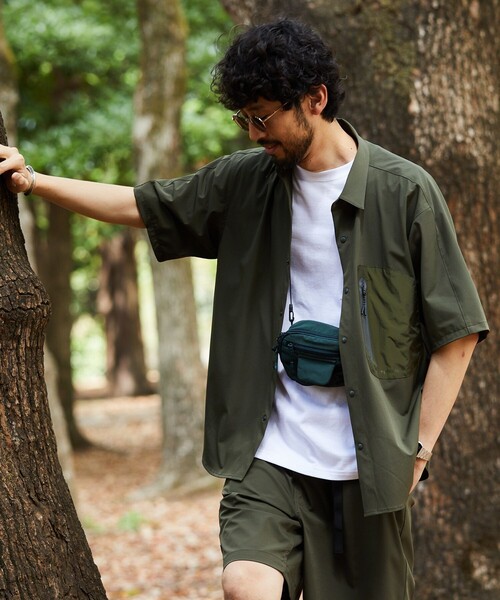 【セール】+phenix/プラスフェニックス TECH SS-SHIRT/テック ショートスリーブシャツ/半袖/リラックスフィット(シャツ/ブラウス)|+phenix(プラスフェニックス) 【セール】+phenix/プラスフェニックス TECH SS-SHIRT/テック ショートスリーブシャツ/半袖/リラックスフィット(シャツ/ブラウス)|+phenix(プラスフェニックス)